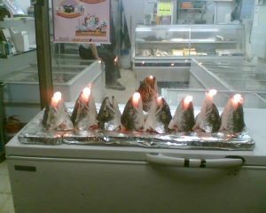 chanuka - fish head menora