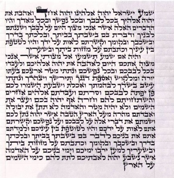 A Mezuzah. Don't worry about the Shem Havaya - I heard that as long as the image is on a computer there is no problem with deleting it later as digital images are fleeting and almost "something from nothing."