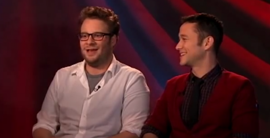 Seth Rogen (left) and Joseph Gordon-Levitt (screen capture: YouTube)